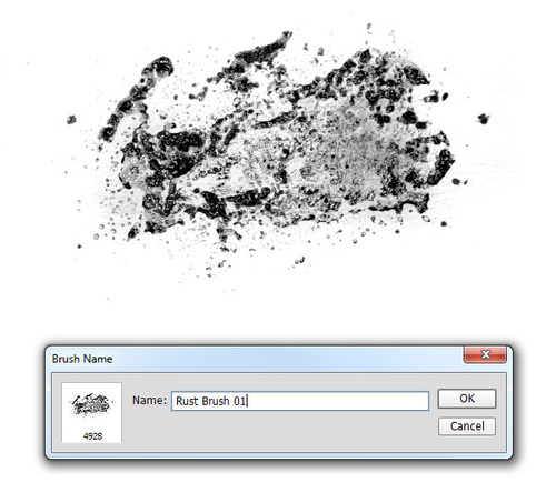 PS教程：Photoshop制作个性化锈迹笔刷