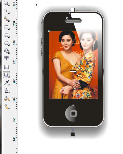 CDR绘制简洁IPHONE4手机教程 全福编程网网 CDR实例教程18.jpg