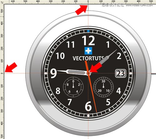 CorelDraw绘制超真实的手表教程,全福编程网教程