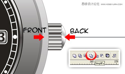 CorelDraw绘制超真实的手表教程,全福编程网教程