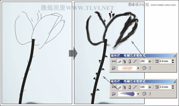 CorelDRAW实例教程：绘制中国风国画教程,全福编程网