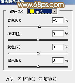 PS教程：PS给原野美女图添加秋季青红色