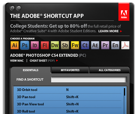 AdobeShortcut