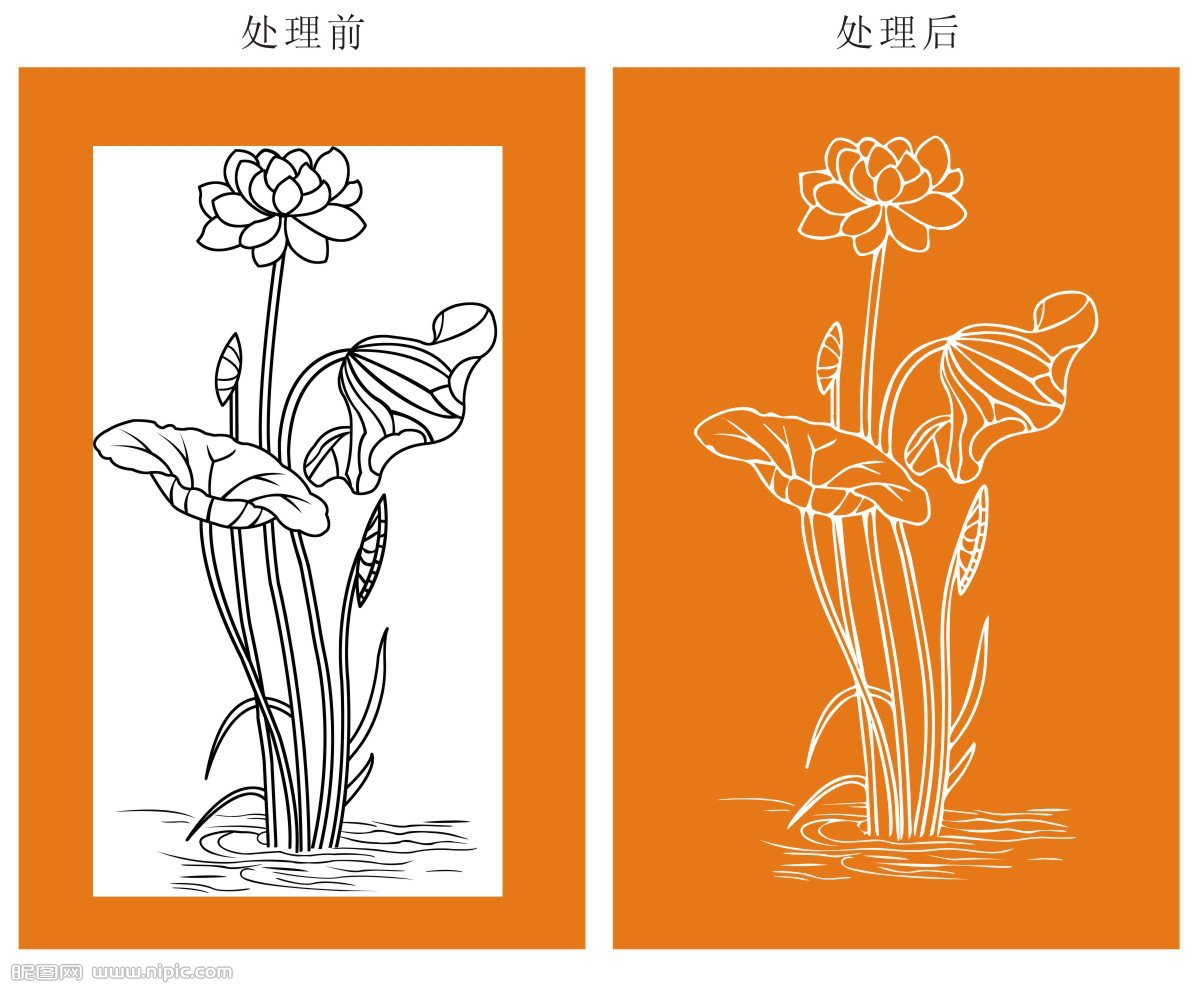 cdr快速勾取线条图  全福编程网教程