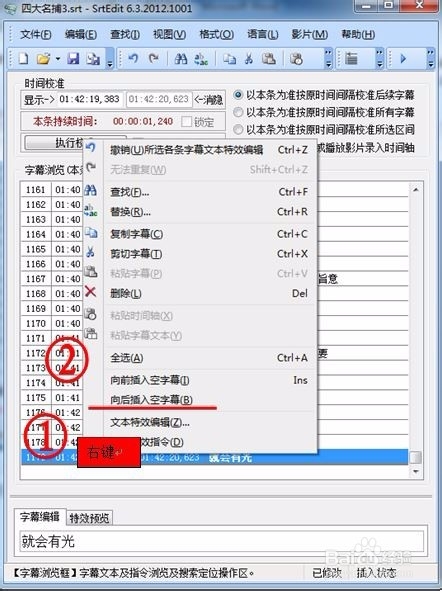 教您怎样用SrtEdit制作左右上下格式的3d字幕