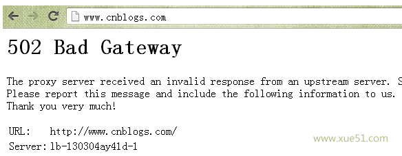 报错502 bad gateway是什么意思 全福编程网