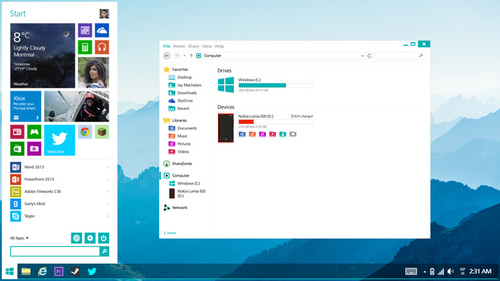 Win8修复版！最亮眼Windows 8.2概念设