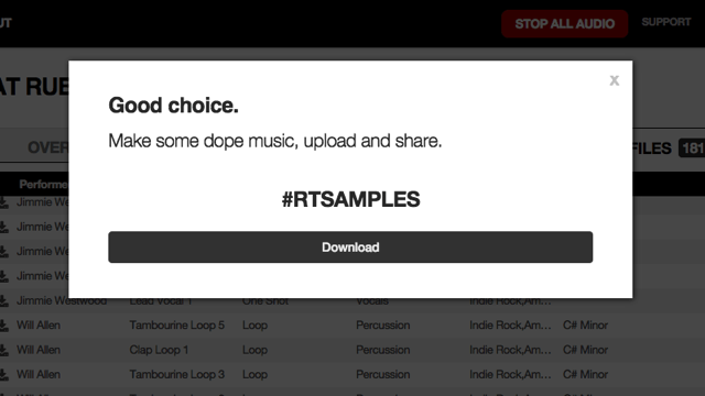 Rubber Tracks Sample Library