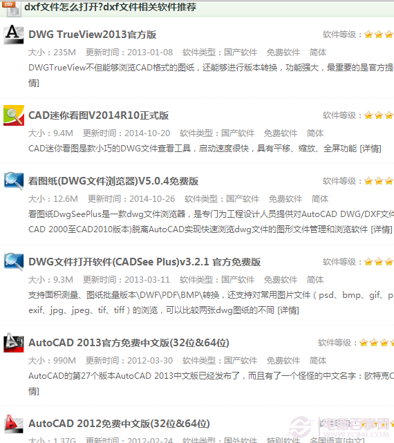 dxf文件如何打开？