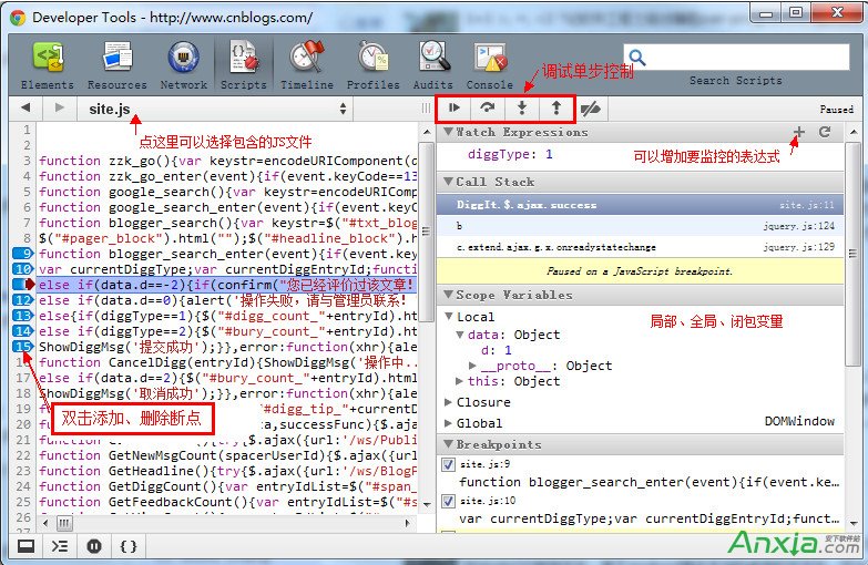 谷歌浏览器怎么调试js,Chrome怎么调试js,Chrome调试js教程,Chrome调试javascript图文教程