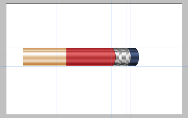Photoshop教程：绘制一个超级闪亮的铅笔图标