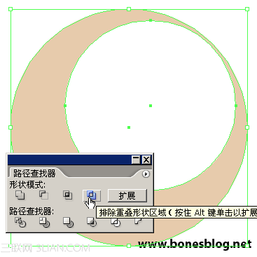 AI绘制漂亮月亮图腾 飞特网 AI教程