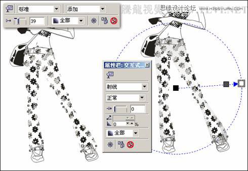 CorelDRAW绘制半调图案背景前的摩登少女,全福编程网